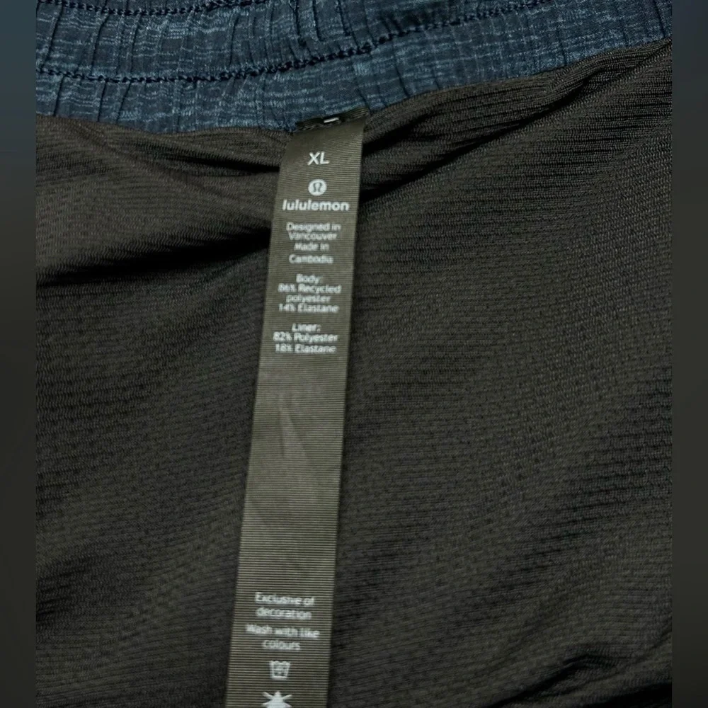 Lululemon Pace Breaker Out Of Mind Liner 9" Men’s Navy Blue Shorts X-Large - Picture 3 of 7